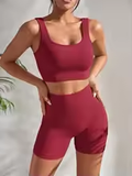 Conjunto Fitness Sem Costura Canelado: Conforto e Estilo para Seu Treino